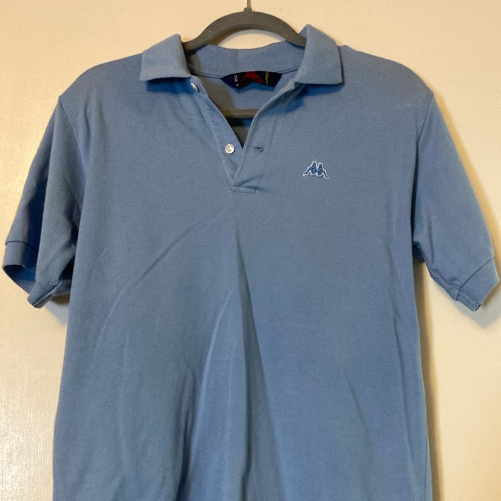 Kappa men’s short sleeve light blue polo shirt. New without tags. Size small